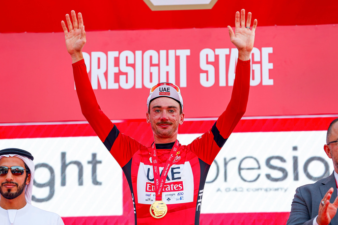 Brandon McNulty | Američan Brandon McNulty (UAE Team Emirates) je novi vodilni na dirki po Združenih arabskih emiratih. | Foto UAE Tour