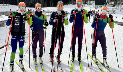 V Oberhof tri biatlonke in štirje biatlonci