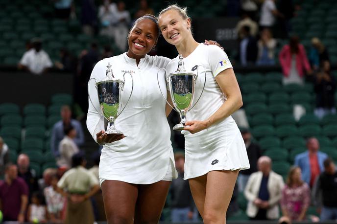 Wimbledon Katerina Siniakova Taylor Townsend | Taylor Townsend in Katerina Siniakova sta osvojili Wimbledon med ženskimi dvojicami. | Foto Reuters