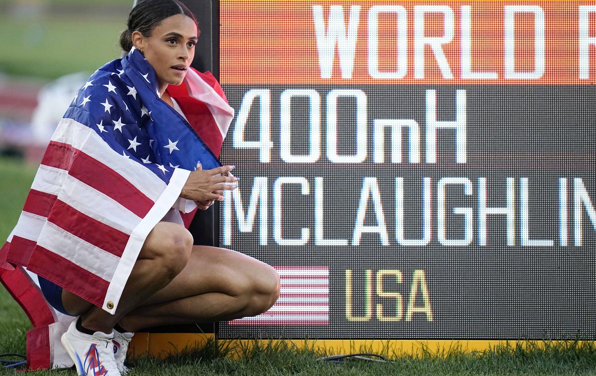 Sydney McLaughlin | Sydney McLaughlin-Levrone je v teku na 400 metrov z ovirami postavila nov svetovni rekord. | Foto Guliverimage