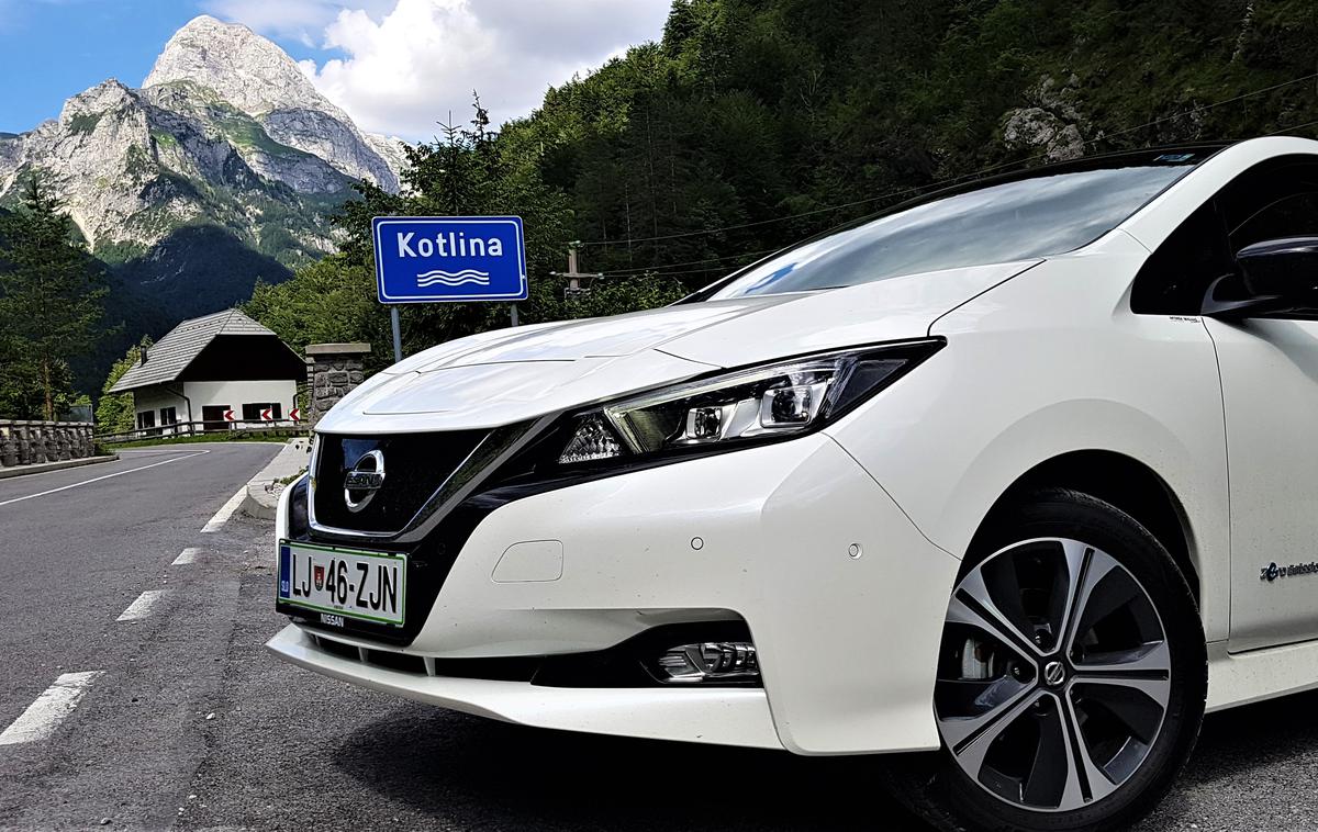 nissan leaf Mangart | Foto Gregor Pavšič