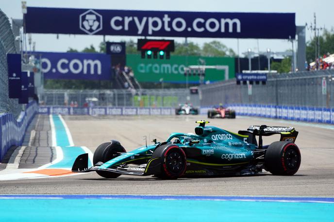 Miami Vettel Aston Martin | Sebastian Vettel na petkovem treningu v Miamiju | Foto Reuters