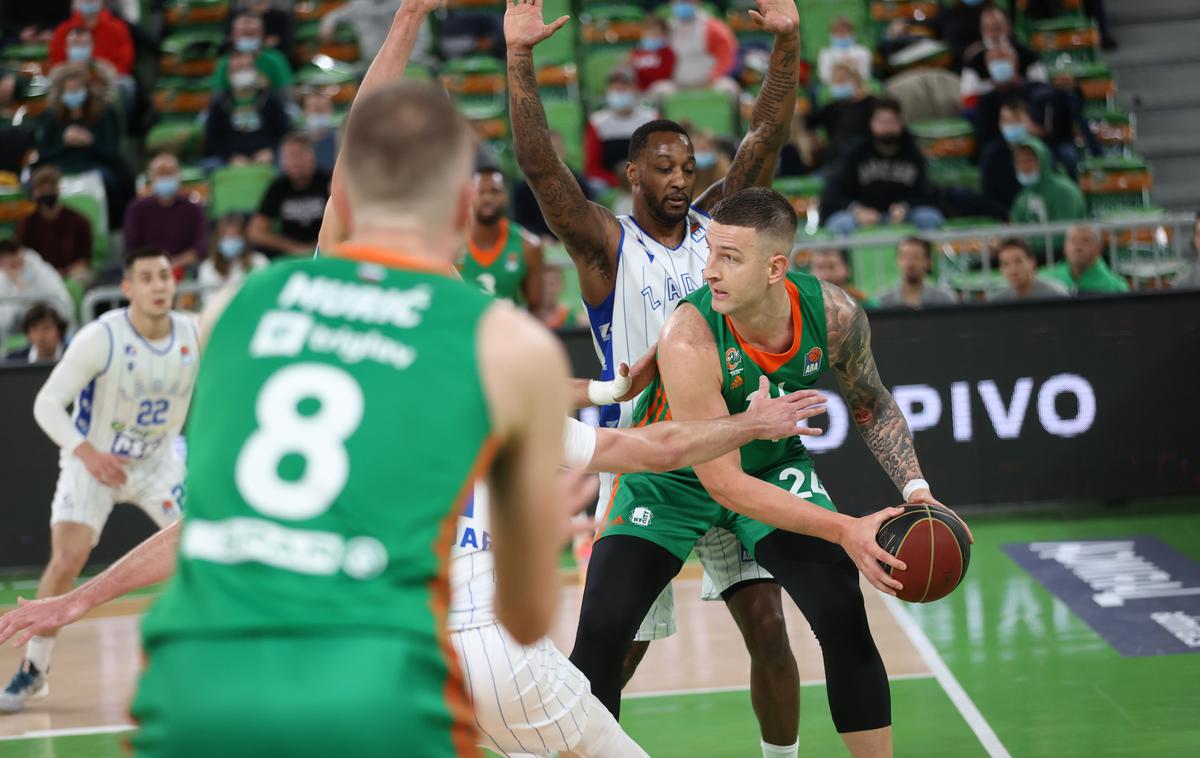 Cedevita Olimpija : Zadar, Alen Omić | Alen Omić je ob vrnitvi v dres Olimpije dosegel osem točk. | Foto ABA/Aleš Fevžer/Cedevita Olimpija