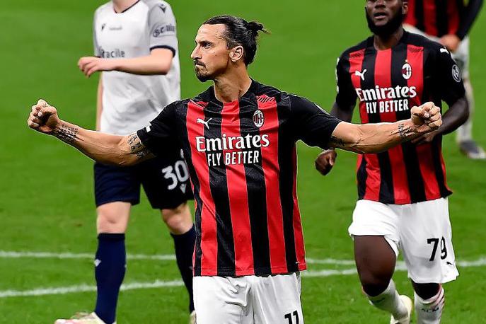 Zlatan Ibrahimović 1 | Zlatan Ibrahimović se je v tej sezoni okužil z novim koronavirusom, a okužba z nevidnim morilcem, ki kosi smrt po vsem planetu, se mu niti malo ne pozna. | Foto Getty Images