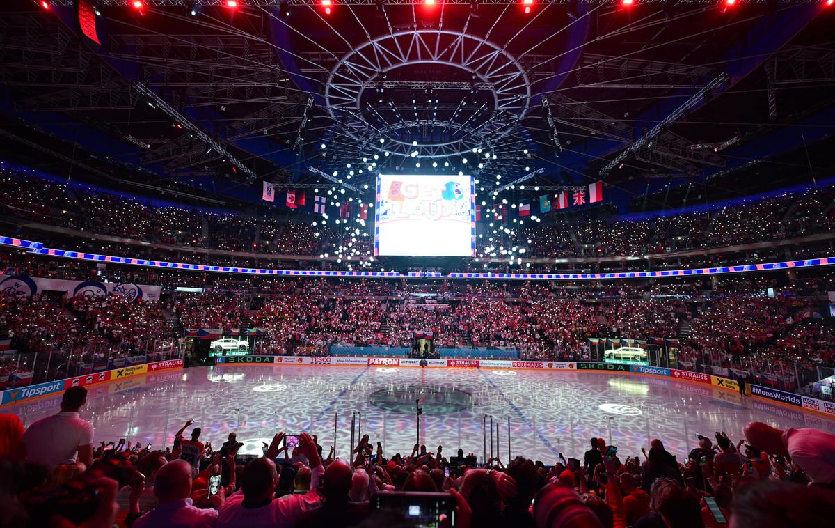 O2 arena Praga | Dvorana O2 v Pragi bo v petek prizorišče uvodne tekme nove sezone lige NHL. Pomerili se bodo hokejisti Buffalo Sabres in New Jersey Devils. | Foto Guliverimage