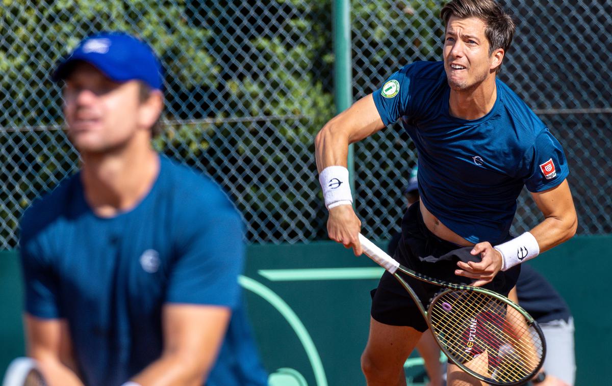 Davisov pokal Kavčič Bedene zadnja tekma | Blaž Kavčič in Aljaž Bedene sta Sloveniji priborila tretjo točko. | Foto Matic Klanšek Velej/Sportida