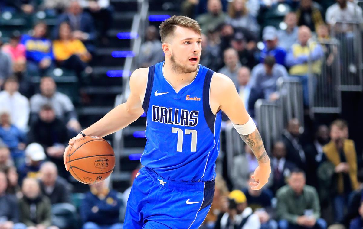 Luka Dončić | Luka Dončić je po petih tekmah, na katerih je dosegel vsaj 25 točk, končal dvoboj z enomestnim številom točk. Njegovo povprečje v ligi NBA po novem znaša okroglih 20 točk na dvoboj. | Foto Guliver/Getty Images