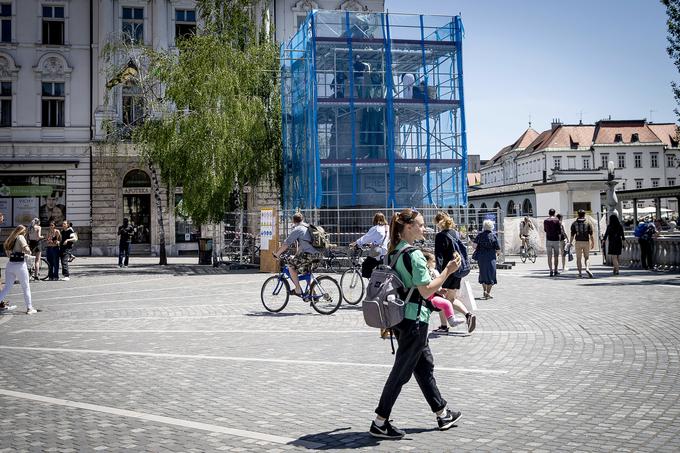 Obnova Prešernovega spomenika. | Foto: Ana Kovač