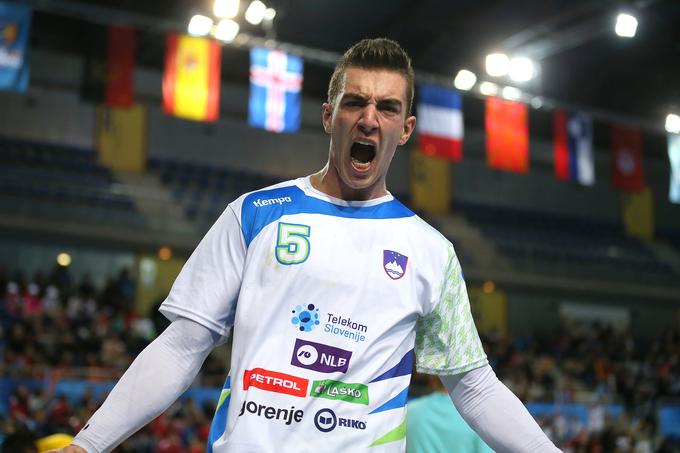 Slovenija je z Nikom Henigmanom dobila odličnega strelca od daleč. | Foto: Vincent Michel/francehandball2017.com