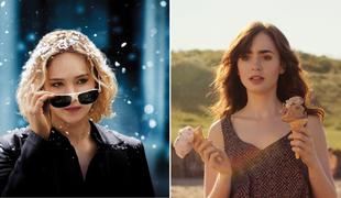 Lily Collins in Jennifer Lawrence premierno na Planetu