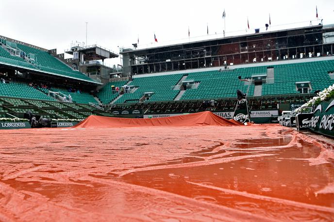 OP Francije, dež, Roland Garros