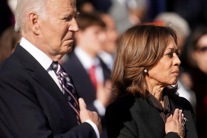 Joe Biden in Kamala Harris | Na seznamu so tudi nekateri posamezniki, ki so sodelovali v preiskavah proti Trumpu.  | Foto Reuters