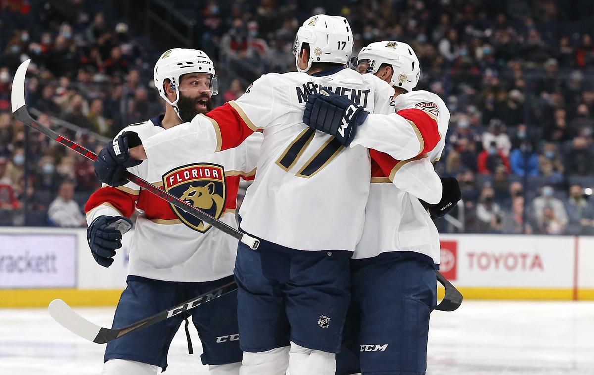 Florida Panthers | Panterji s Floride so mrežo Columbusa zatresli kar osemkrat. | Foto Reuters