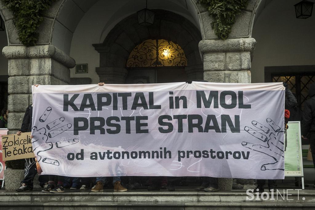 Protest, Zoran Janković, Mol, hostel celica