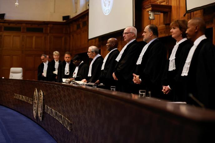 ICJ, Meddržavno sodišče, sodniki | Sodišče je ob tem Izraelu naložilo, da mora v enem mesecu poročati o napredku pri izvajanju ukrepov, ki jih je odredilo. | Foto Reuters