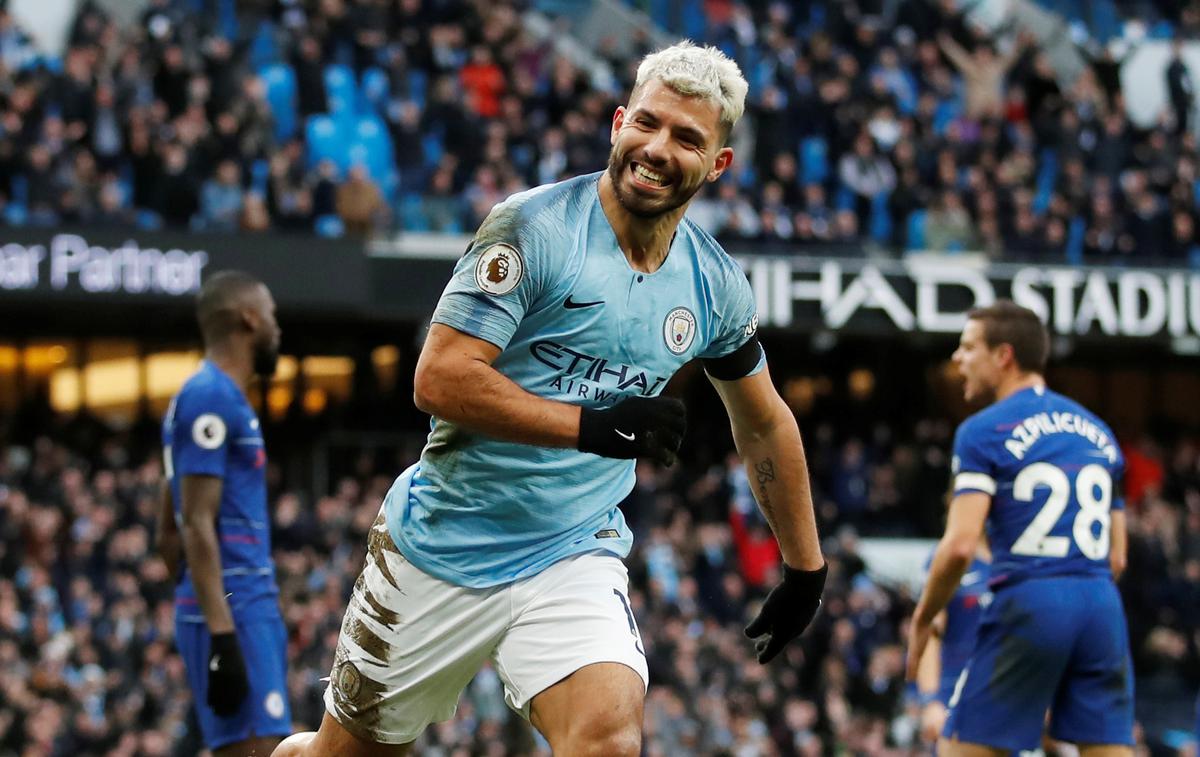 Sergio Agüero | Sergio Agüero je z 11. hat-trickom ujel legendarnega Alana Shearerja. | Foto Reuters