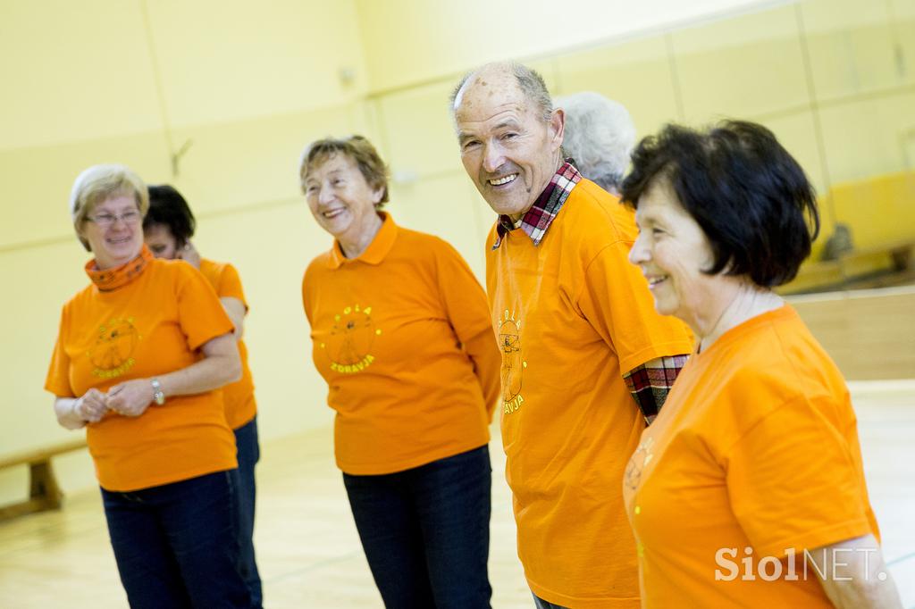 Šola zdravja Dravlje starejši telovadba upokojenci starostniki