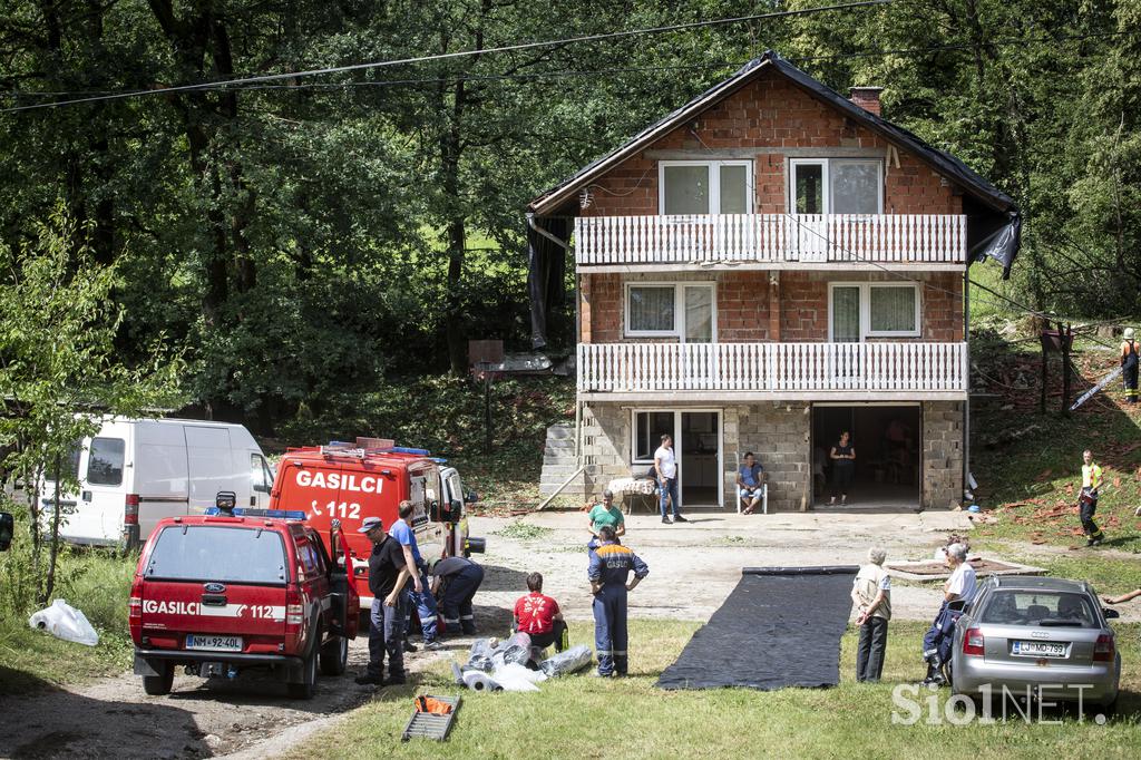 Posledice toče v Črnomlju, v Beli krajini.