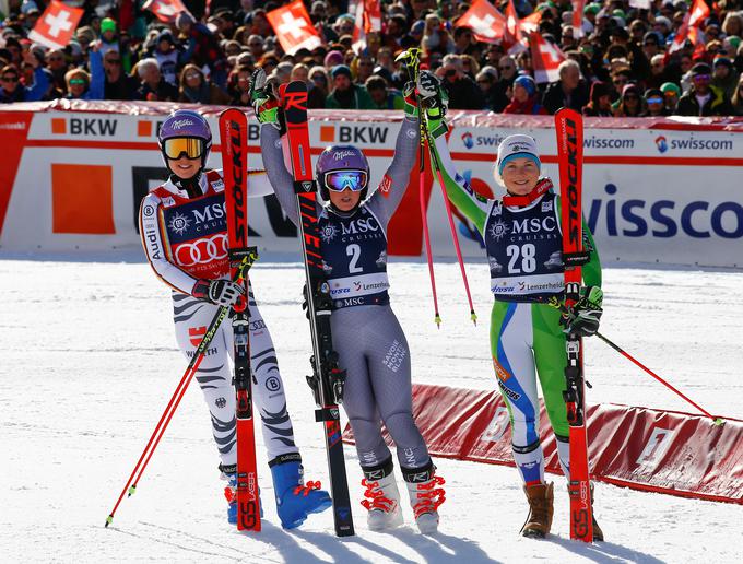 V sezoni 2017/18 se je prvič v karieri zavihtela na stopničke svetovnega pokala. | Foto: Reuters