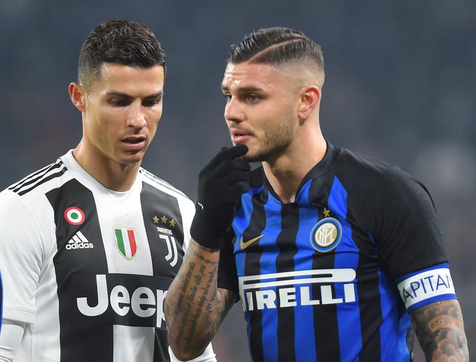 Bosta Mauro Icardi in Cristiano Ronaldo skupaj napadla naslov evropskega prvaka? | Foto: Reuters