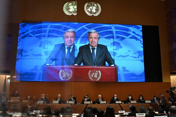 Generalni sekretar ZN Antonio Guterres je pozval k takojšnji zaustavitvi spopadov v Ukrajini. | Foto: Reuters