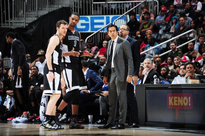 Glavni trener Miami Heat Eric Spoelstra bo tri dni preživel s slovensko reprezentanco ter spremljal, kako trenira in igra Goran Dragić. | Foto: Getty Images