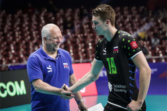 Mark Lebedew je dočakal prvo zmago v ligi narodov, odkar vodi Slovenijo. | Foto: Volleyballworld