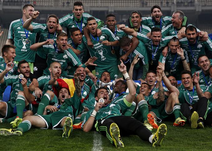 Panathinaikos je nazadnje osvojil lovoriko v Grčiji leta 2014, ko je bil najboljši v pokalu. | Foto: Reuters