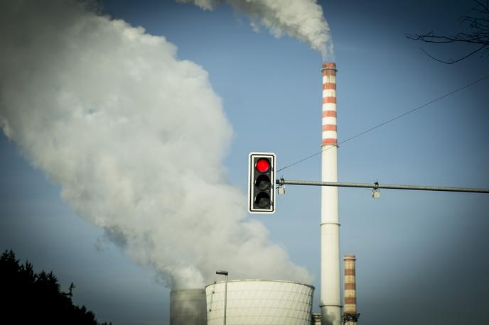 Termoelektrarna Šoštanj Velenje Teš6 teš rdeča luč premogovnik | Foto Ana Kovač