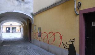 Je Banksy obiskal Kranj?