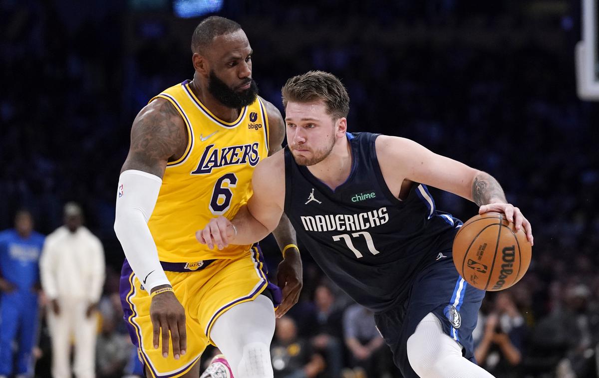 Luka Dončić LeBron James | LeBron James in Luka Dončić v isti ekipi? Na tekmi All-Star sta že bila soigralca. | Foto Guliverimage