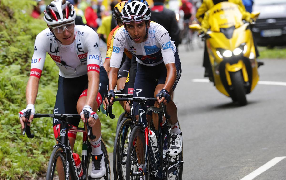 Tadej Pogačar - Egan Bernal TDF 2020 | Na 109. Dirki po Franciji bo dvakratnega zmagovalca Tadeja Pogačarja izzval tudi Egan Bernal, ki je Tour dobil leta 2019. | Foto Guliverimage