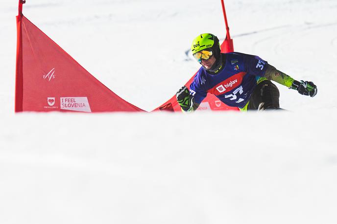 Tim Mastnak | Tim Mastnak je na paralelnem veleslalomu v Cortini d'Ampezzo zasedel četrto mesto. | Foto Grega Valančič/Sportida