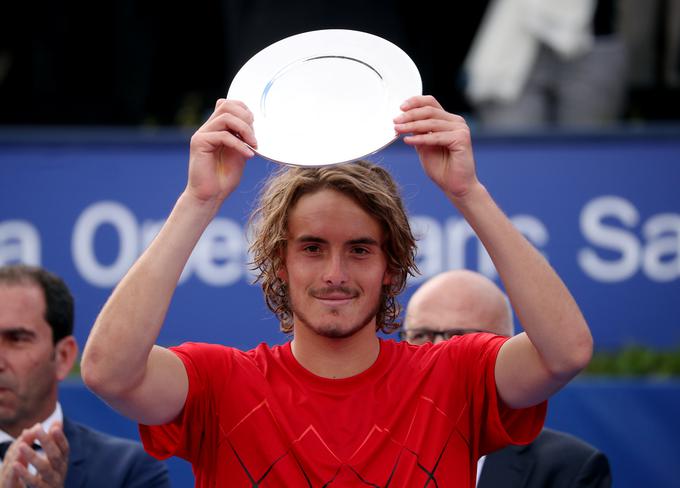 Najstnik Stefanos Tsitsipas se je vpisal v zgodovino grškega tenisa. | Foto: Reuters