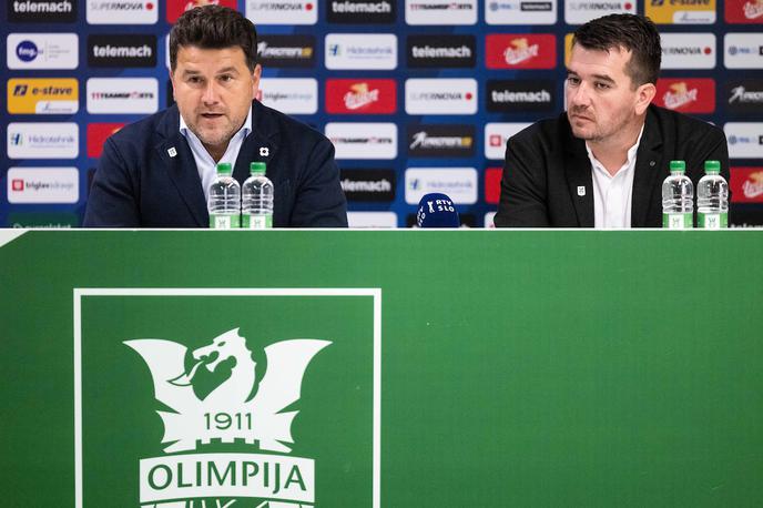 Olimpija Igor Barišić Goran Boromisa | Direktor Olimpije Igor Barišić in športni direktor Goran Boromisa | Foto Vid Ponikvar