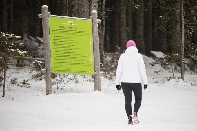 Močno zemeljsko sevanje pri Športnem centru Pokljuka je označeno s posameznimi tablami za določene blagodejne učinke. | Foto: 