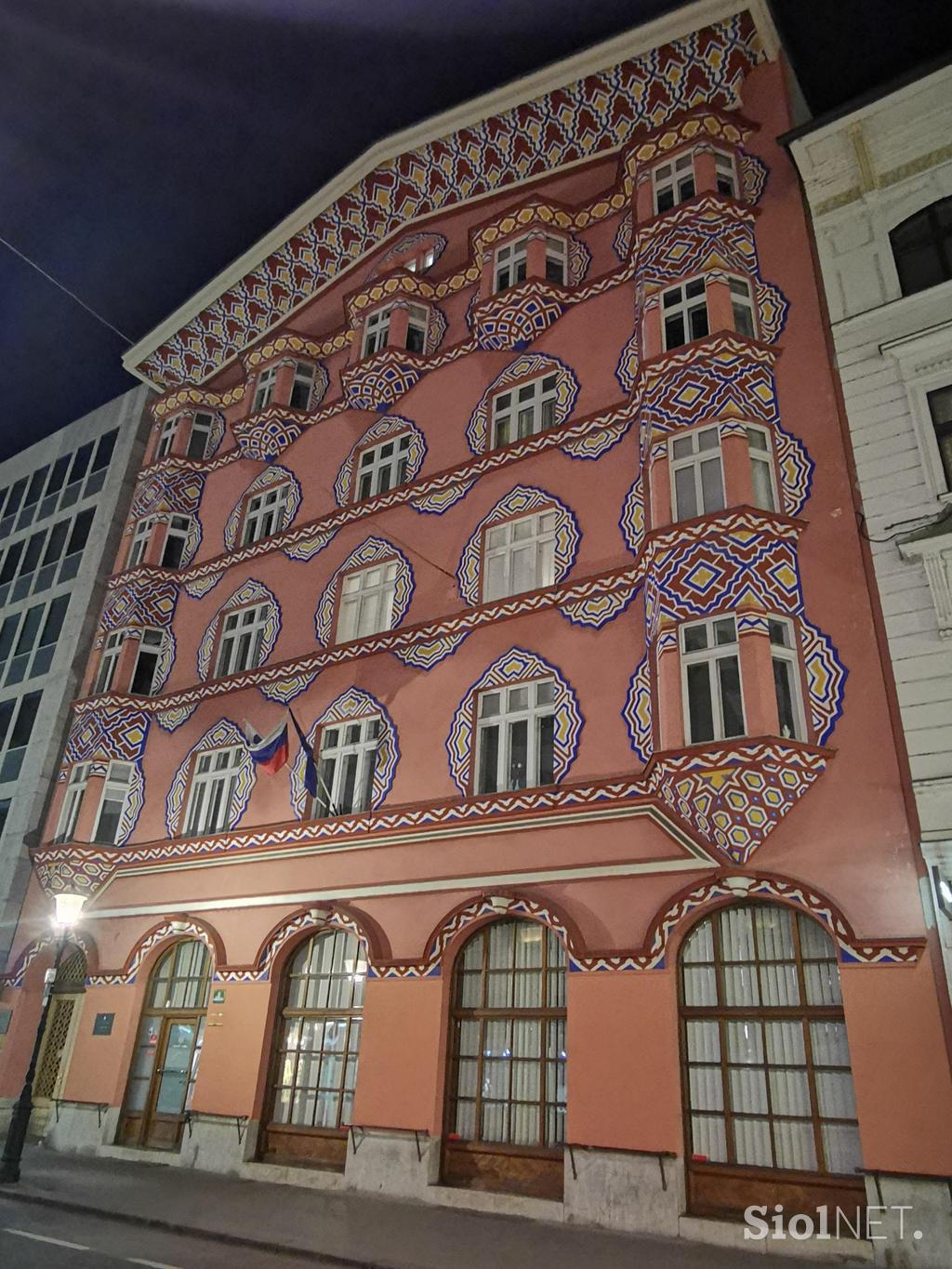 posneto s Huawei P30 Pro, Ljubljana, nočne, modra ura