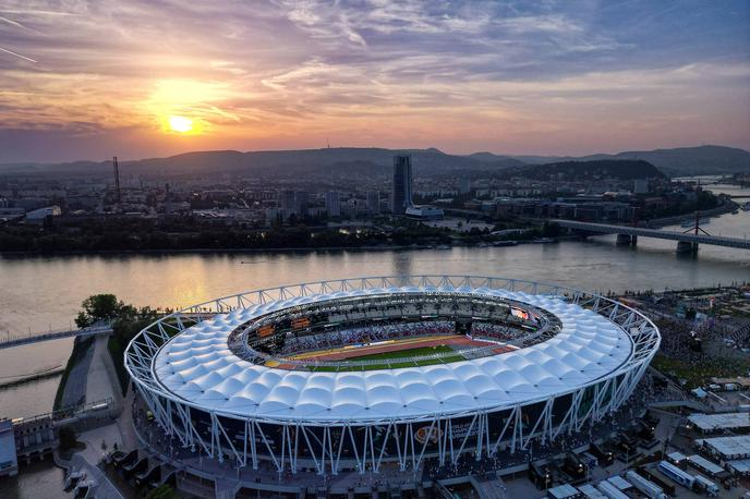 Atletski stadion v Budimpešti | V nedeljo se je v Budimpešti končalo 19. svetovno prvenstvo v atletiki, na katerem se je odlično odrezala tudi slovenska reprezentanca. Navdušil je tudi stadion nacionalnega atletskega središča. | Foto Guliverimage