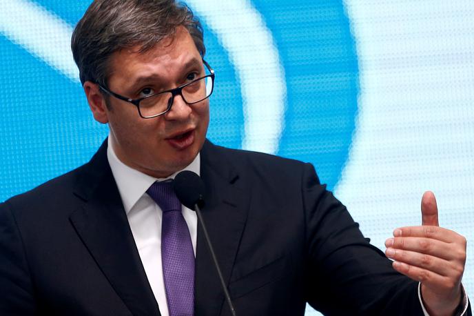 Aleksandar Vučić | Srbski predsednik Aleksandar Vučić je danes poudaril, da bi oblikovanje kosovske vojske lahko ogrozilo mir in stabilnost na Kosovu. | Foto Reuters