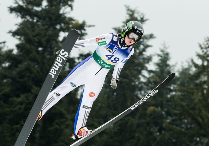 Ema Klinec je bila s petim mestom tudi v nedeljo najboljša Slovenka. | Foto: Vid Ponikvar