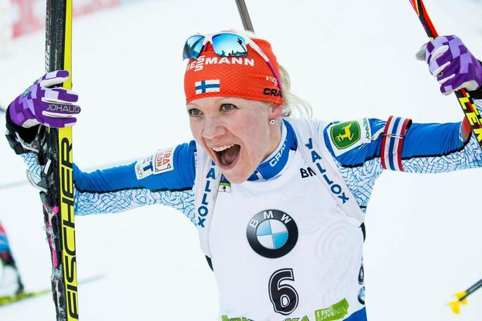 Kaisa Makarainen biatlon Pokljuka | Foto Vid Ponikvar