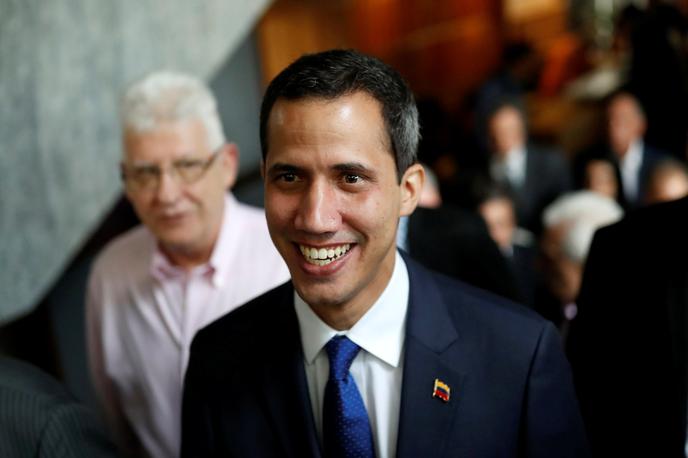 Juan Guaido | Slovenska vlada je v četrtek Guaidoja "prepoznala" za začasnega predsednika Venezuele z izključnim namenom, da razpiše predčasne volitve. | Foto Reuters