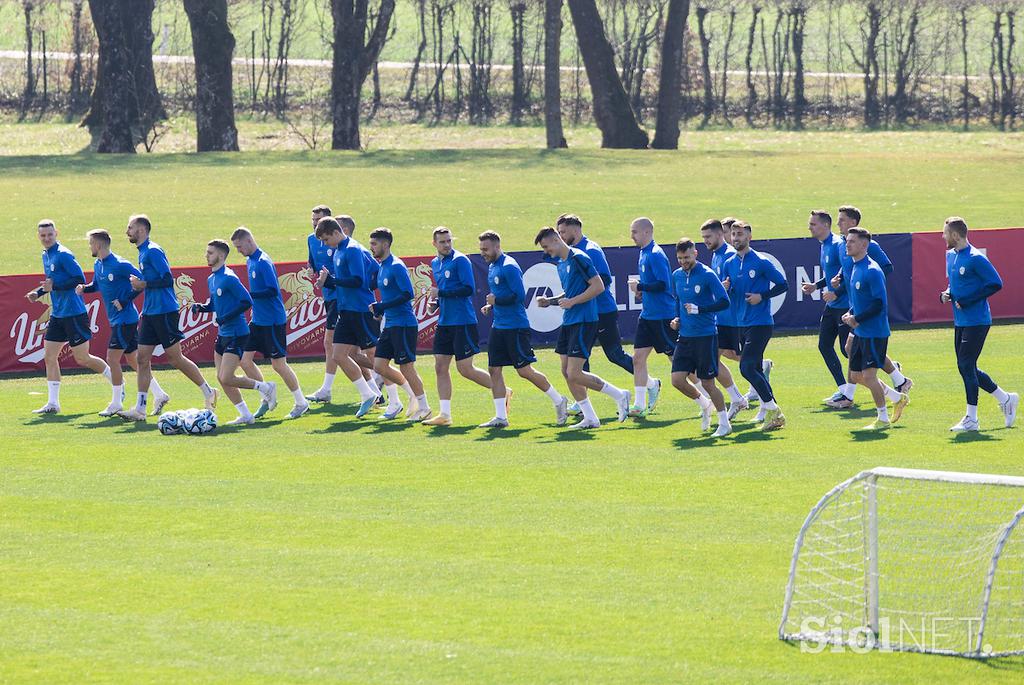 Trening Slovenska nogometna reprezentanca Brdo