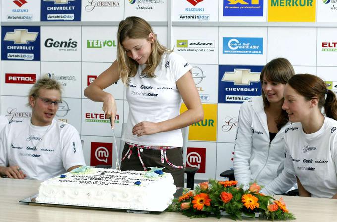 Leta 2008 Turk v družbi plavalk Teje Zupan, Sare Isaković in Anje Klinar. | Foto: STA/Katja Kodba