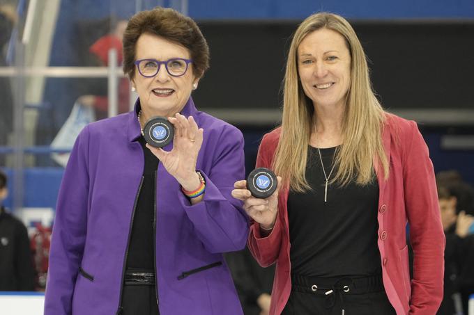 Billie Jean King podpredsednica PWHL Jayna Hefford | Foto: Reuters