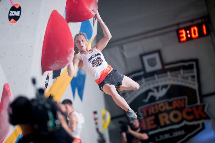 Triglav The Rock Ljubljana | 25. maja 2019 bo na Kongresnem trgu v Ljubljani tretja izvedba balvanskega mastersa Triglav The Rock Ljubljana. Janja Garnbret, ambasadorka tekmovanja, ima za zdaj stoodstotni izkupiček v številu zmag.  | Foto Urban Urbanc/Sportida