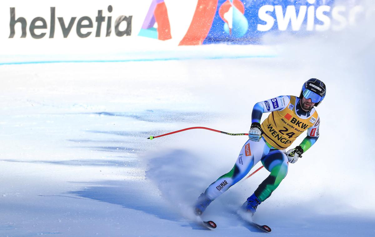 Martin Čater | Martin Čater je na klasičnem smuku v Wengnu osvojil odlično šesto mesto. | Foto Guliverimage