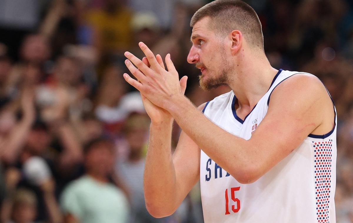 Nikola Jokić | Nikola Jokić se bo s Srbijo v četrtfinalu pomeril z Avstralijo, ki je na prejšnjih OI v tekmi za bron premagala Slovenijo. | Foto Reuters