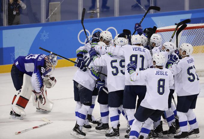 Risi so olimpijski turnir začeli izvrstnno, po podaljšku so s 3:2 premagali Američane.  | Foto: Reuters