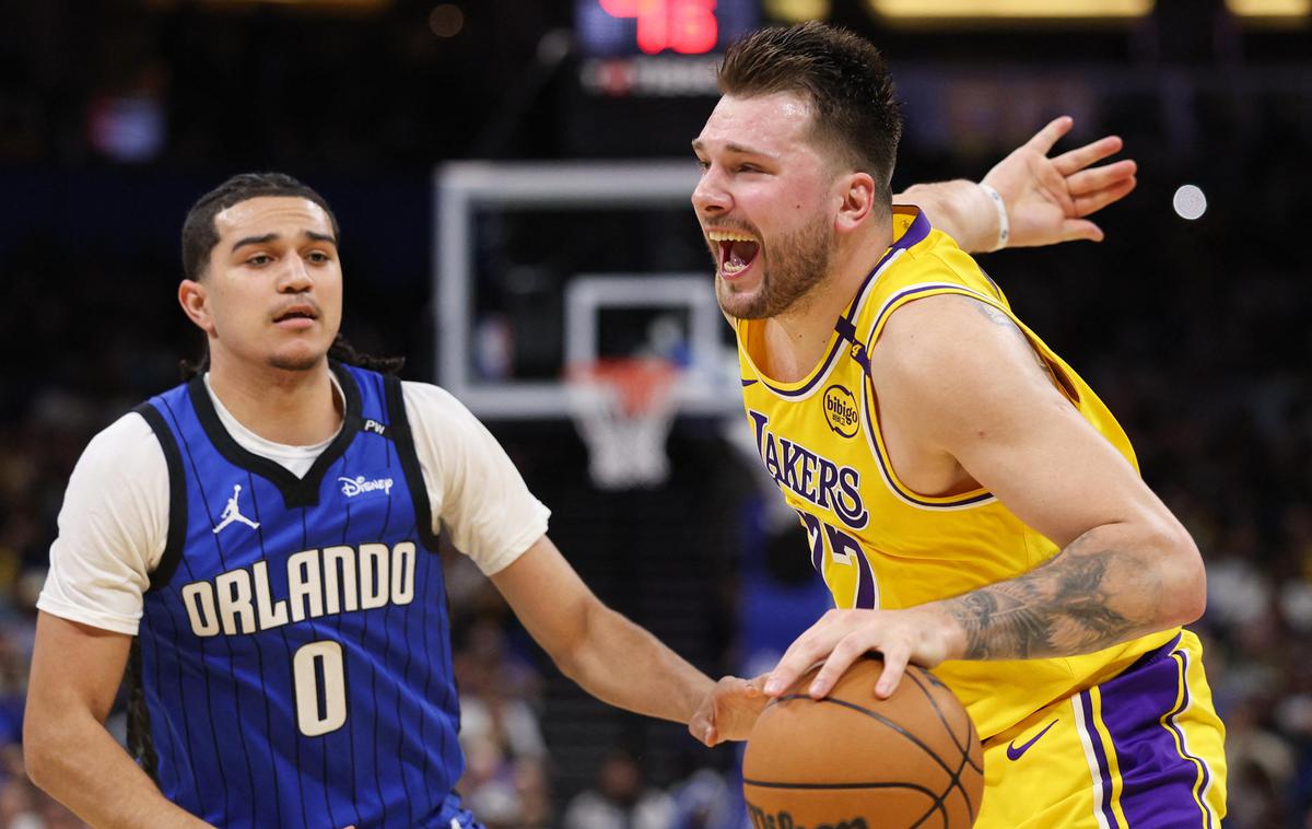 Luka Dončić Los Angeles Lakers | Luka Dončić je ob porazu dosegel 32 točk. | Foto Reuters